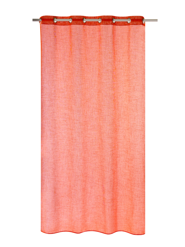 Voilage AIA coloris corail 140 x 240 cm