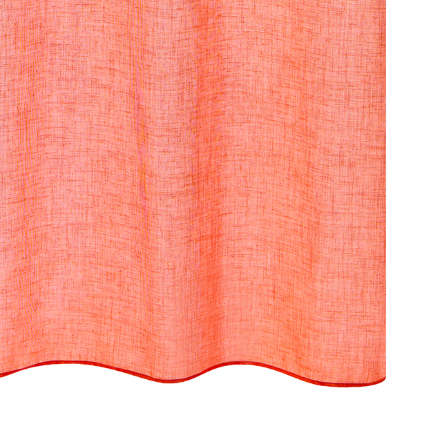 Voilage AIA coloris corail 140 x 240 cm