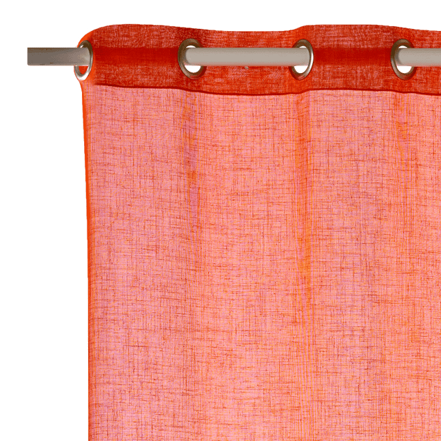 Voilage AIA coloris corail 140 x 240 cm