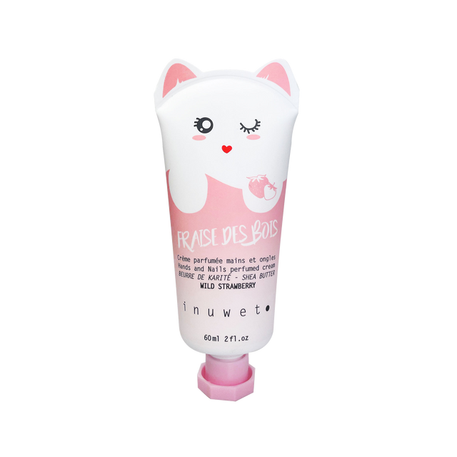 Inuwet Crème mains CHAT FRAISE fraise des bois
