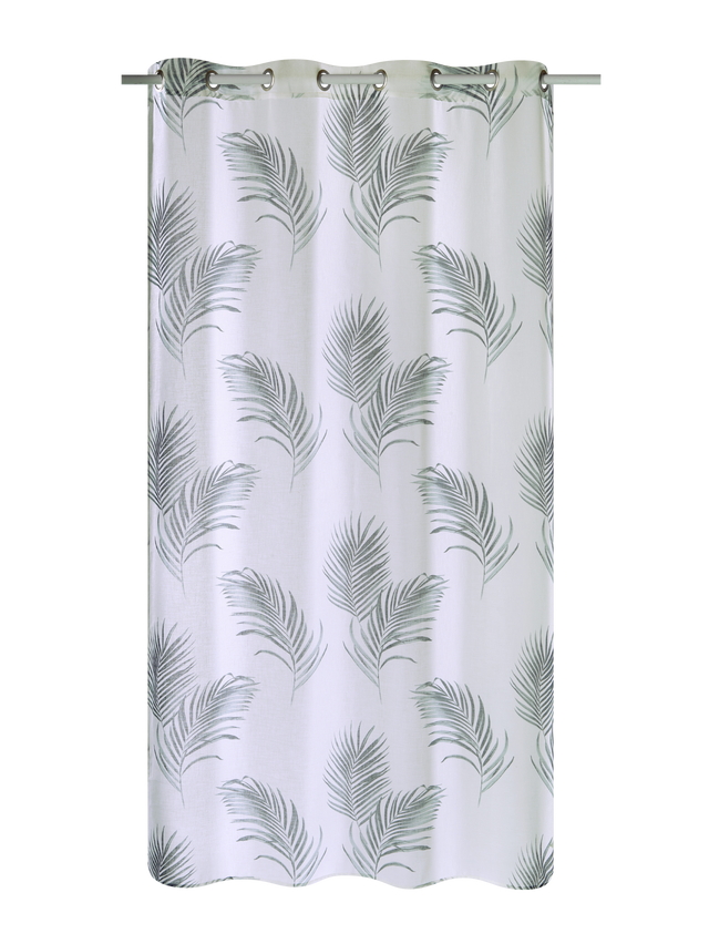 Voilage OMBRA coloris vert tilleul 140 x 240 cm