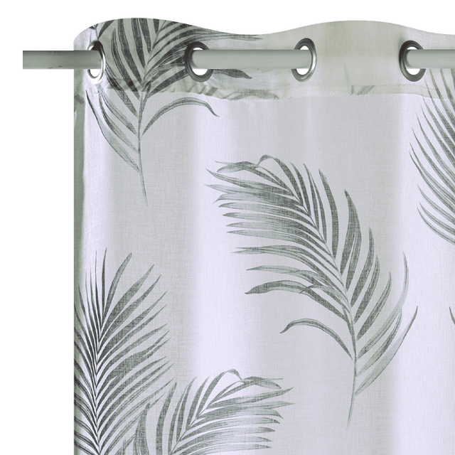 Voilage OMBRA coloris vert tilleul 140 x 240 cm