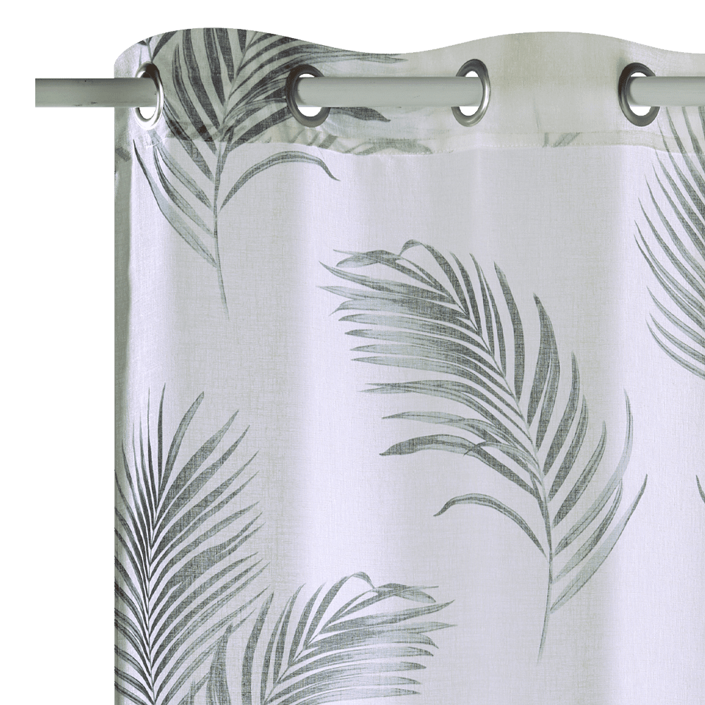 Voilage OMBRA coloris vert tilleul 140 x 240 cm