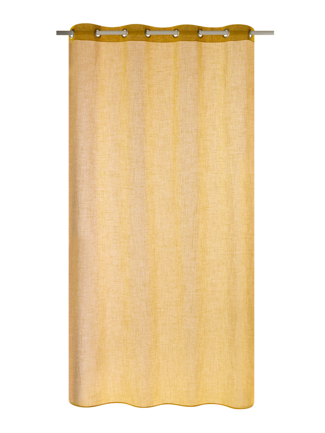 Voilage AIA coloris curry 140 x 240 cm