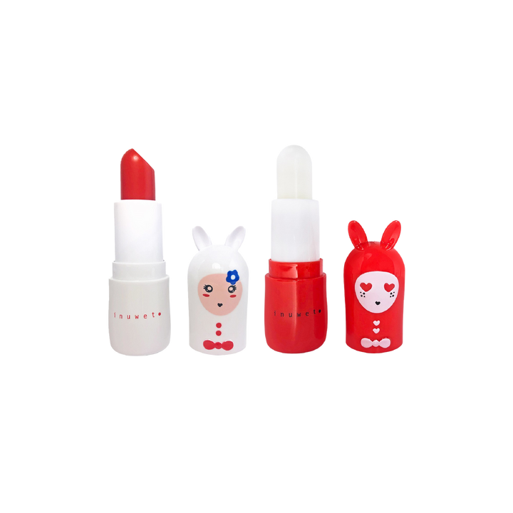 INUWET Baume à lèvres Coffret duo - paris Fraise cerise 7G