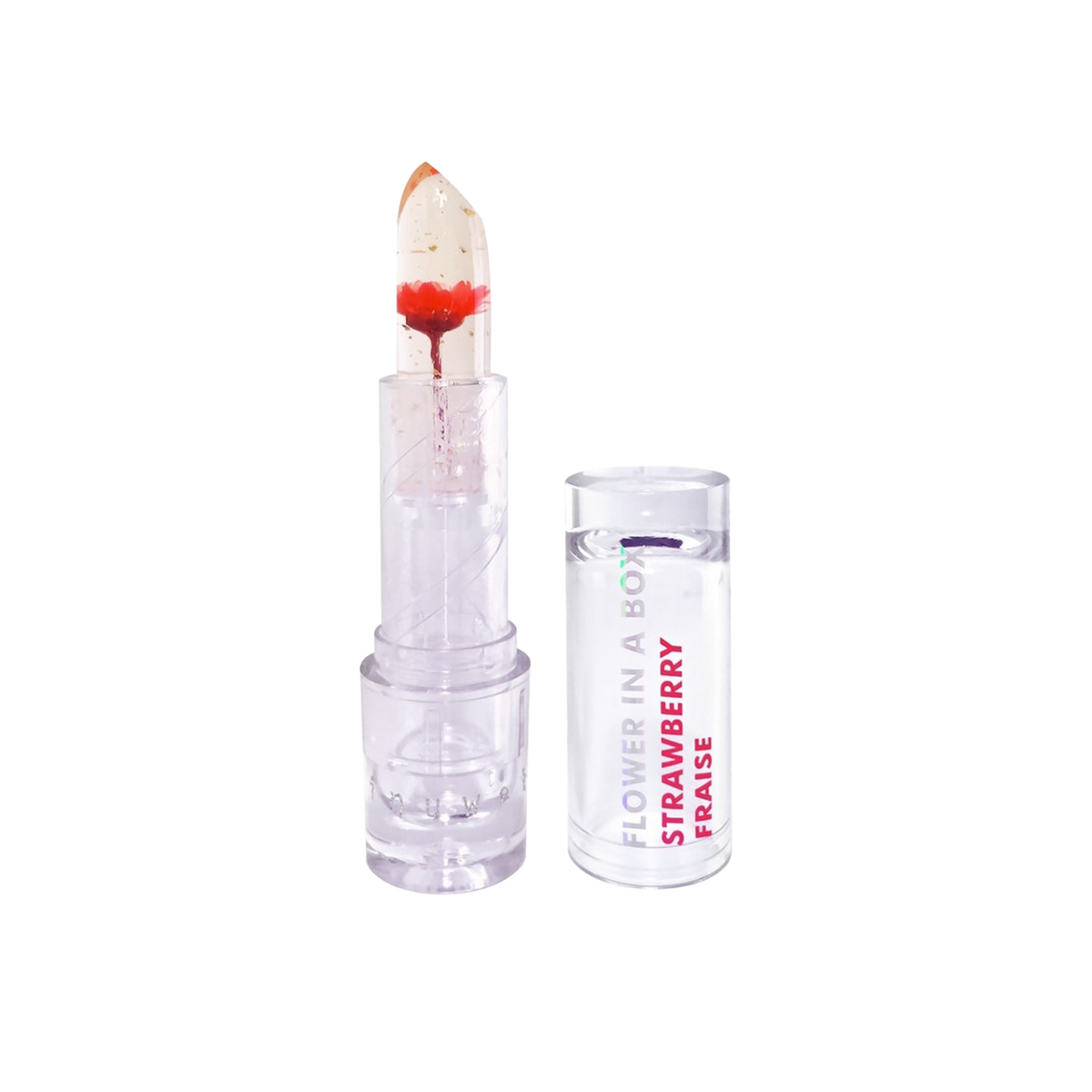 INUWET Baume à lèvres Fleurs - fraise Transparent Fraise 3,5G