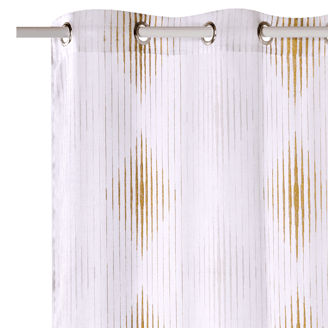 Voilage JIHY coloris ocre 140 x 240 cm