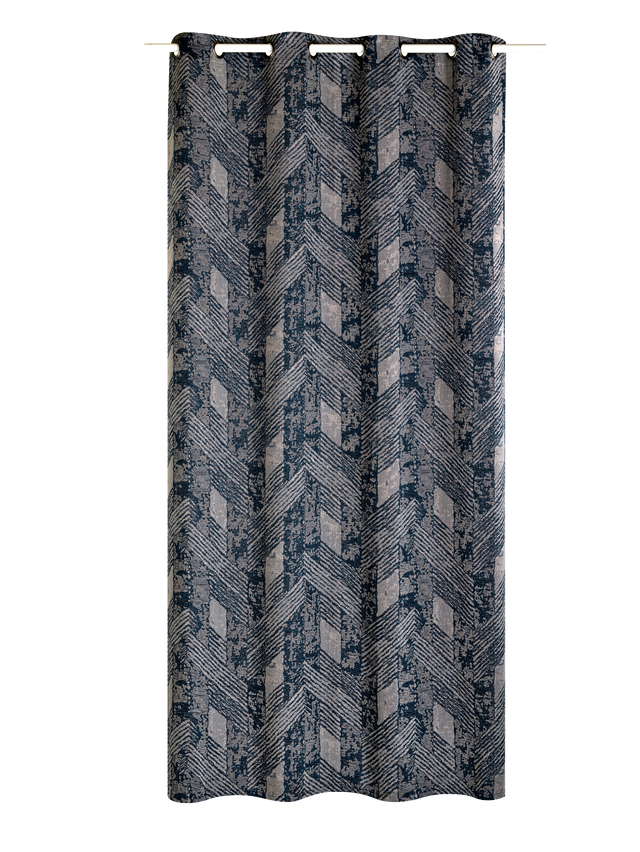 Rideau BRADDY coloris bleu 140 x 260 cm