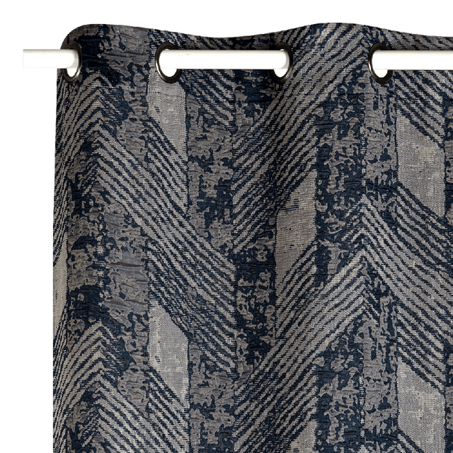 Rideau BRADDY coloris bleu 140 x 260 cm