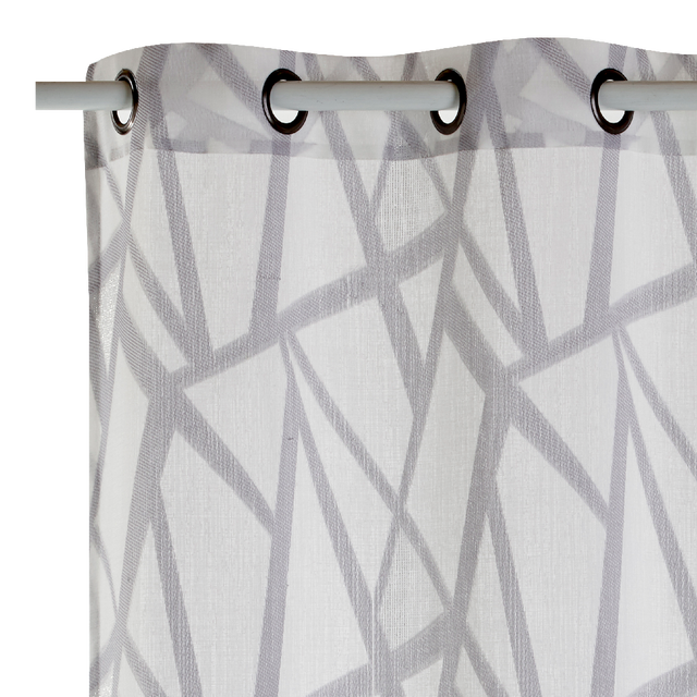 Voilage SKARA coloris gris perle 140 x 240 cm