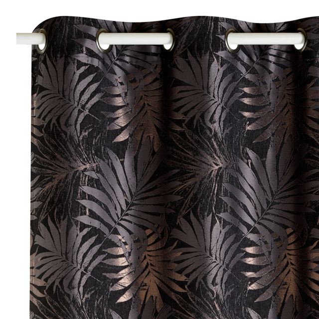 4MURS Rideau PALMAE coloris anthracite 140 x 260 cm