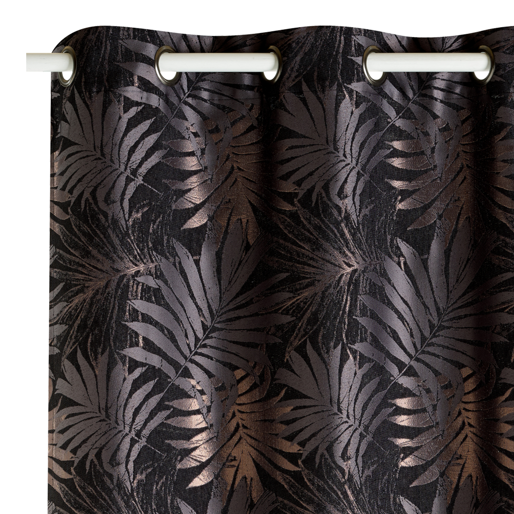 4MURS Rideau PALMAE coloris anthracite 140 x 260 cm