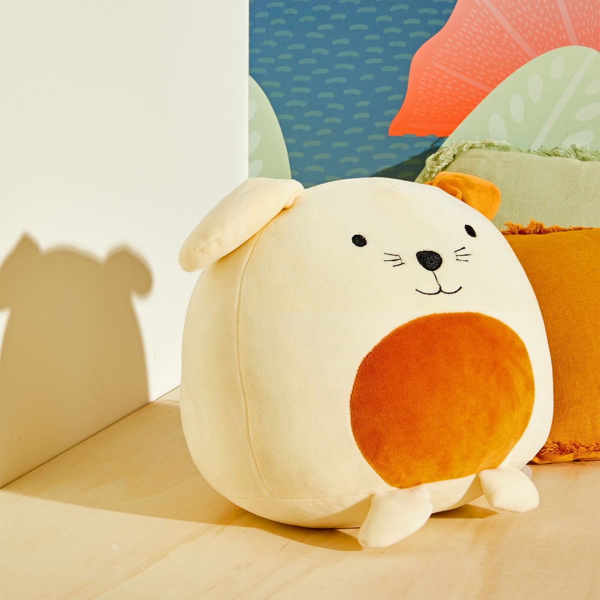 BALVI Coussin Woof Blanc