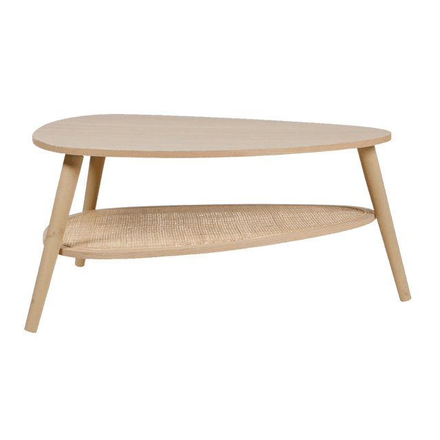 Ostaria Table basse CARMEN coloris naturel 80 x 55 cm