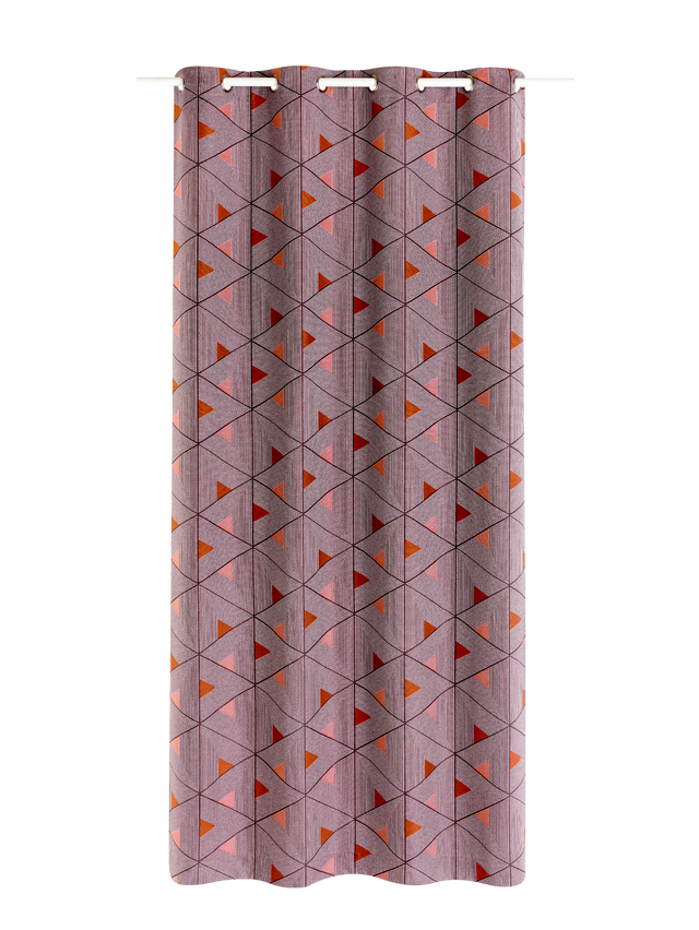 Rideau LIVING coloris terracotta 140 x 260 cm