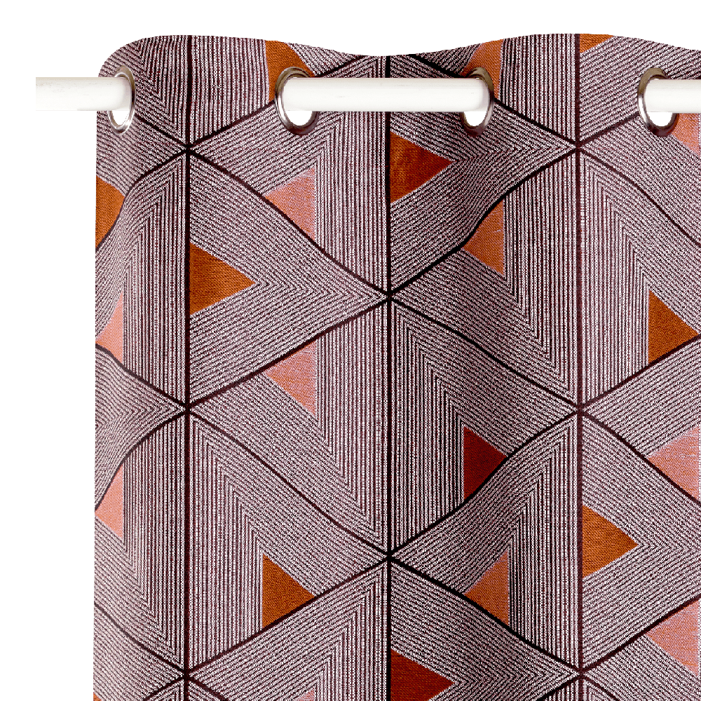 Rideau LIVING coloris terracotta 140 x 260 cm