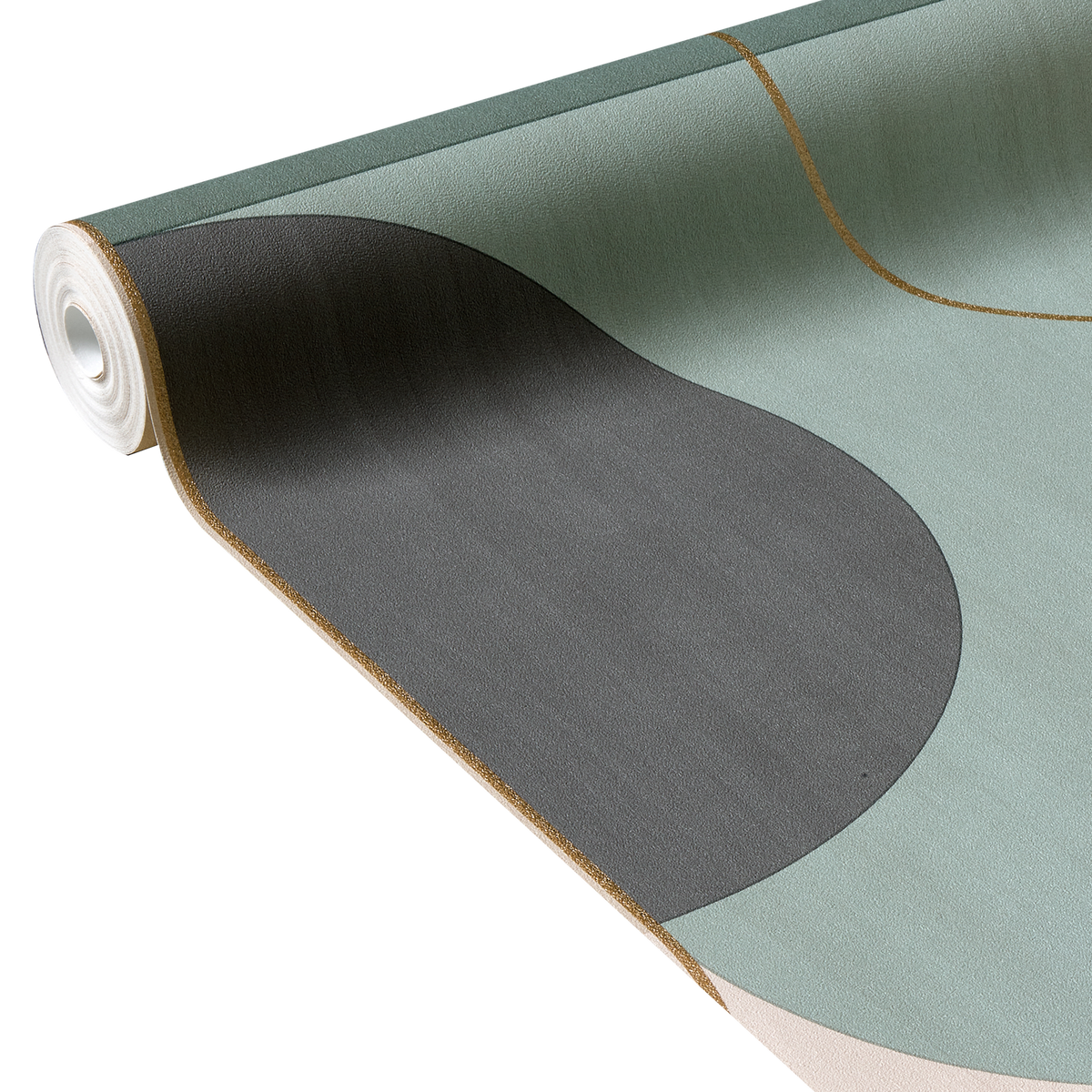 Papier peint intissé Nakila Vert d’eau