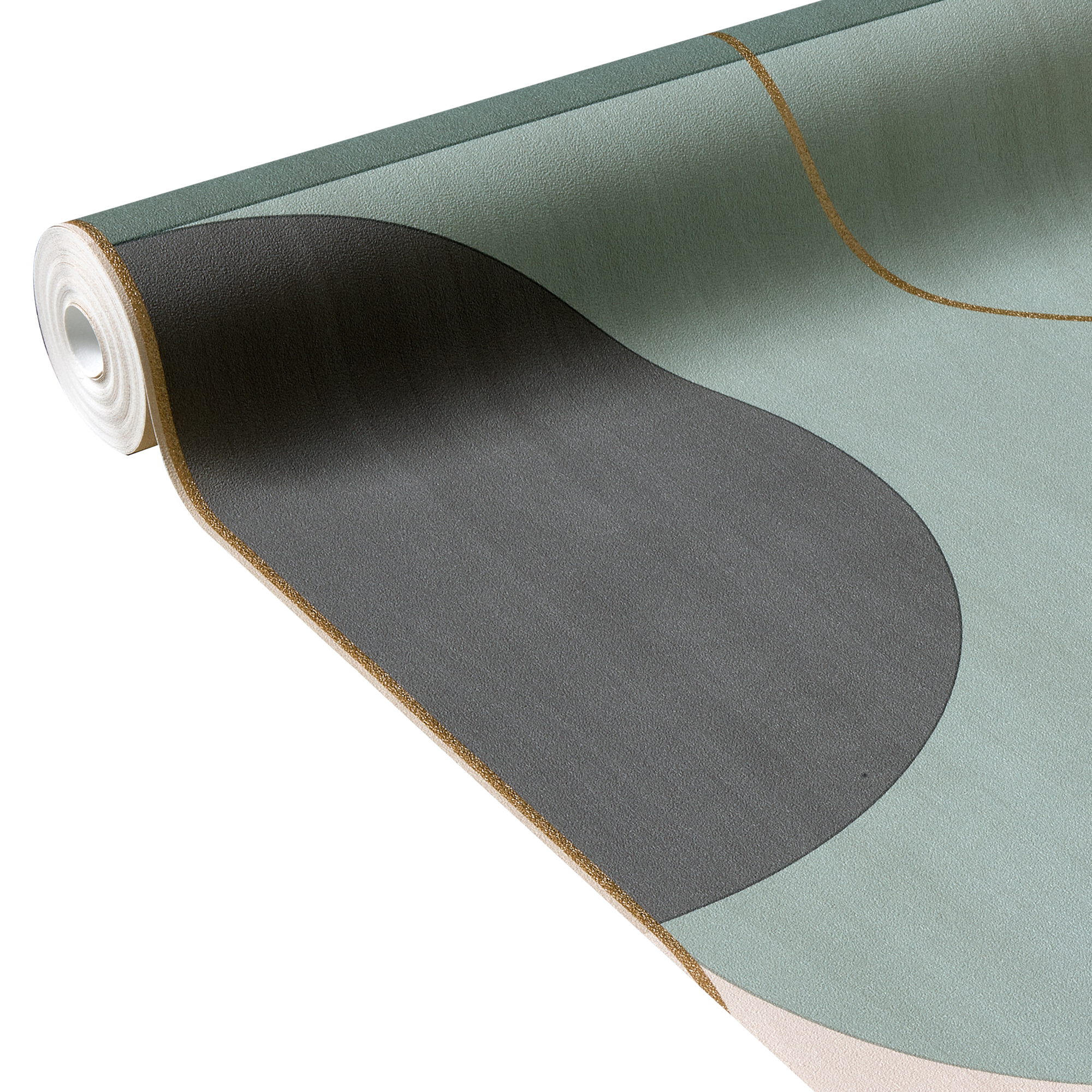 Papier peint intissé NAKILA coloris vert d'eau