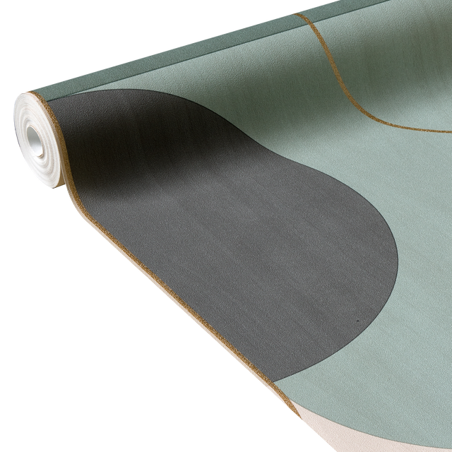 Papier peint intissé NAKILA coloris vert d'eau