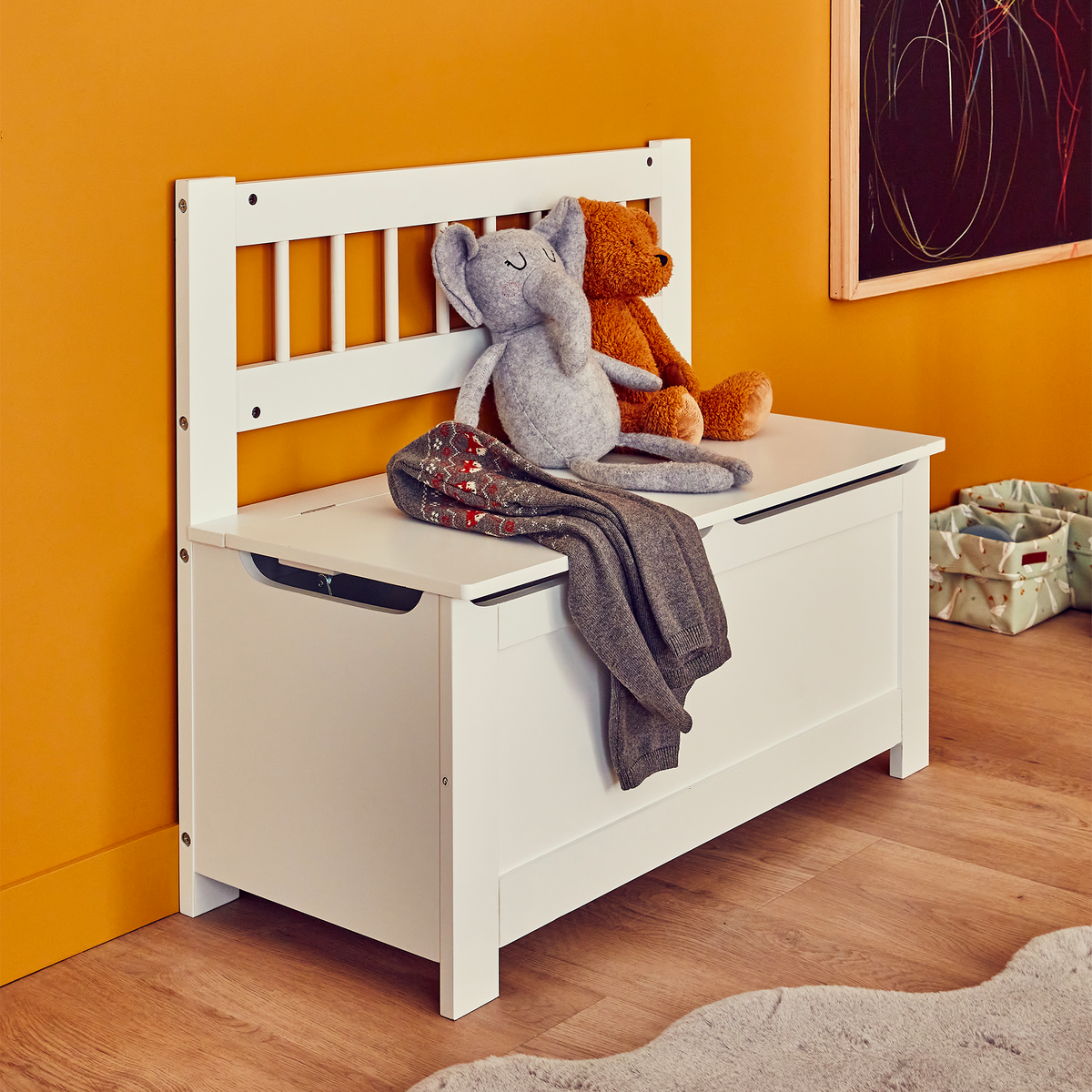 ATMOSPHERA Coffre enfant Jude Blanc