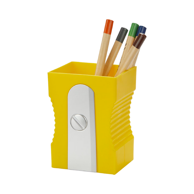 Balvi Pot à crayons TAILLE CRAYON coloris jaune