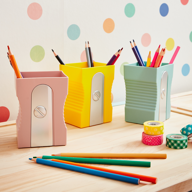 Balvi Pot à crayons TAILLE CRAYON coloris rose