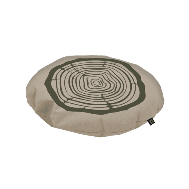 Pouf WOODTREE coloris marron