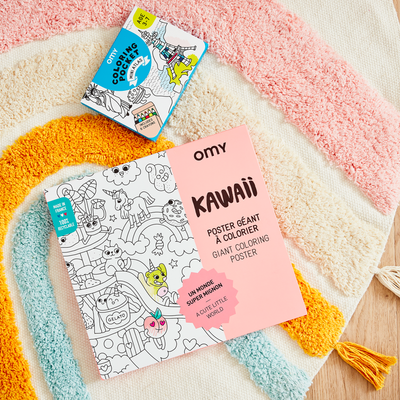 OMY Coloriage Kawaii Rose