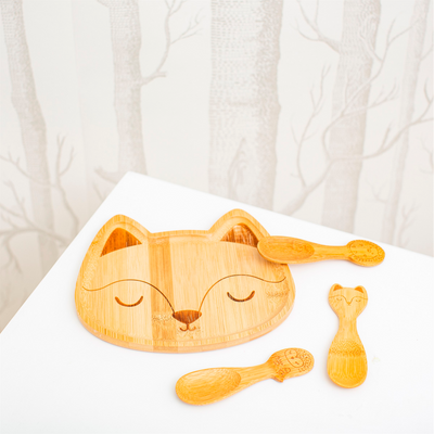 SASS & BELLE Assiette Woodland Bois clair