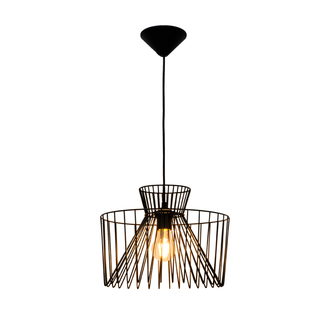 Sampa Suspension GLASGOW coloris noir 20 x 32 cm
