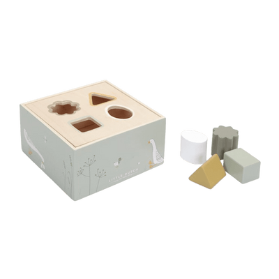 LITTLE DUTCH Jeu d'éveil Boîte à formes little goose Vert menthe