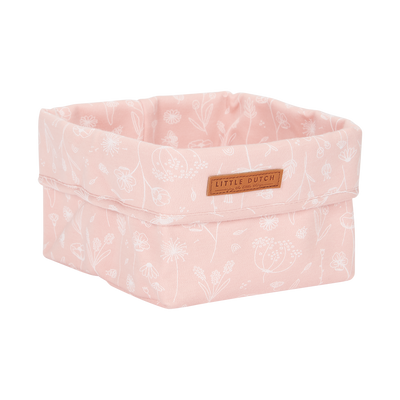 LITTLE DUTCH Panier de rangement Wild flowers Rose clair