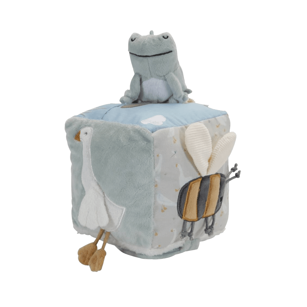 LITTLE DUTCH Jeu d'éveil Cube d'activités little goose Vert menthe