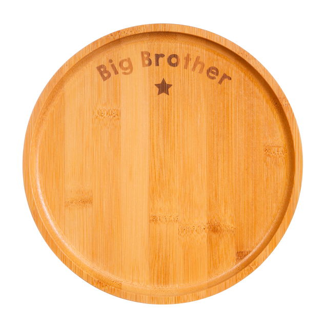 Sass & Belle Assiette BIG BROTHER coloris bois clair