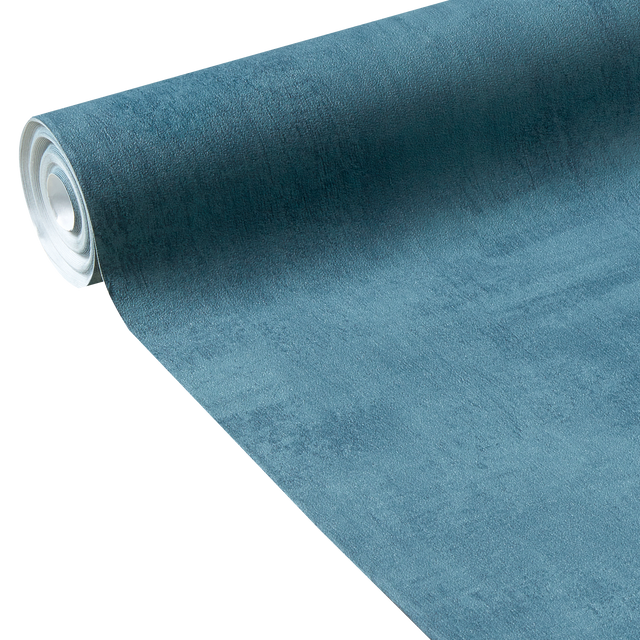 Papier peint intissé BARKLEY coloris bleu gazoline