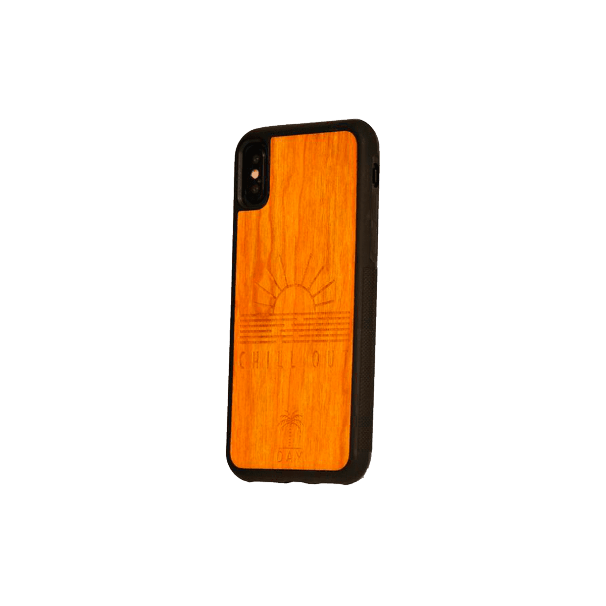 COQUE EN BOIS Coque de téléphone Chill out Brun