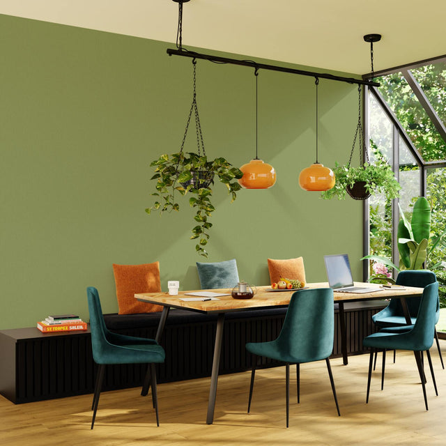 Papier peint intissé NUNCA coloris vert gazon