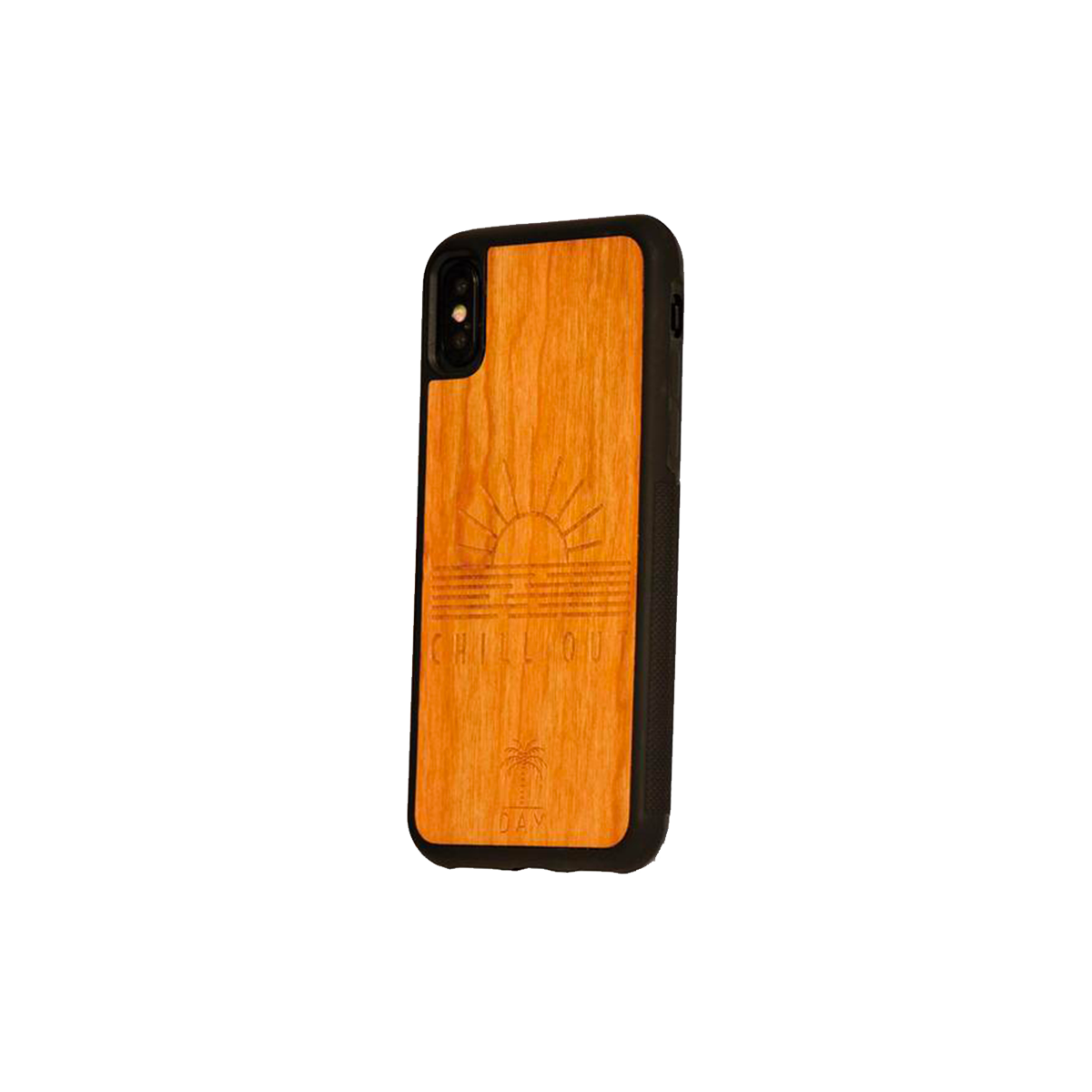 COQUE EN BOIS Coque de téléphone Chill out Brun