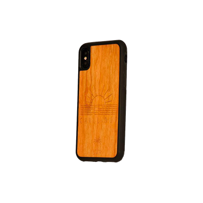 COQUE EN BOIS Coque de téléphone Chill out Brun