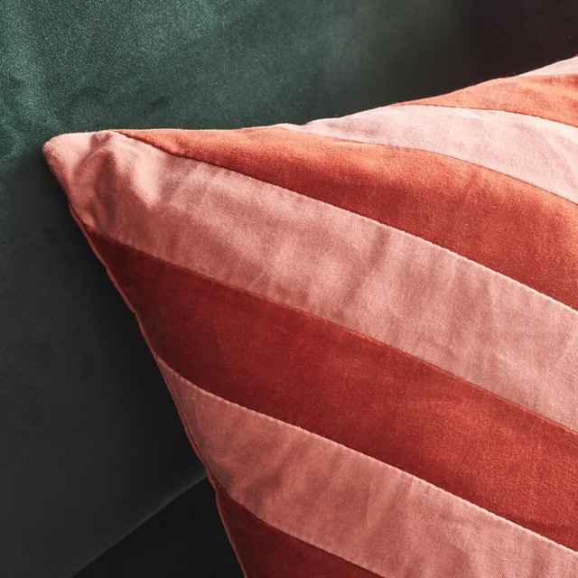 Coussin EBBE coloris orange 45 x 45 cm