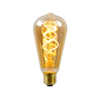 LED E27 25W POIRE TORSADE AMBRÉ DIMABLE