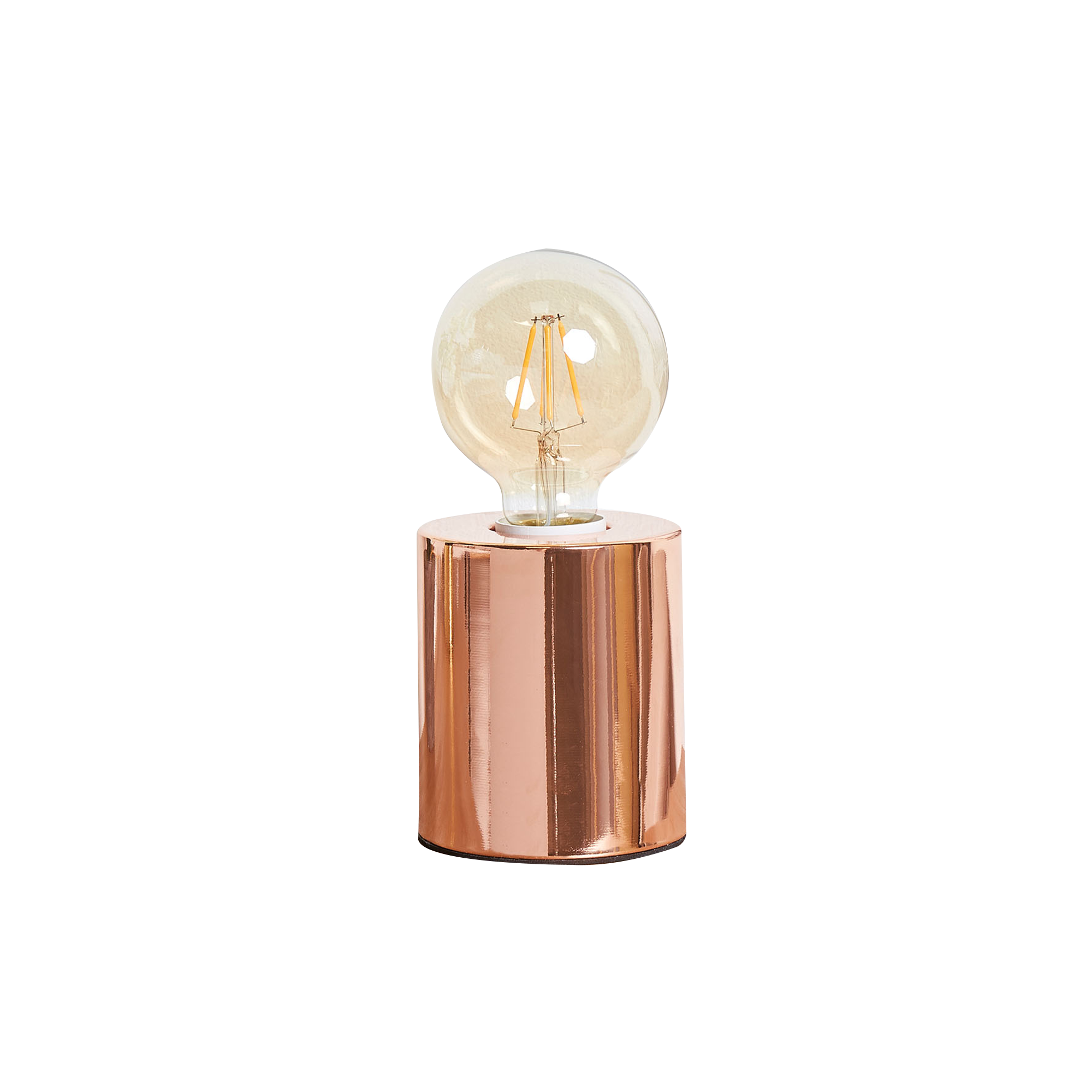 Ostaria Lampe à poser TOUCHY rose cuivrée 10,5 x 7,5 cm