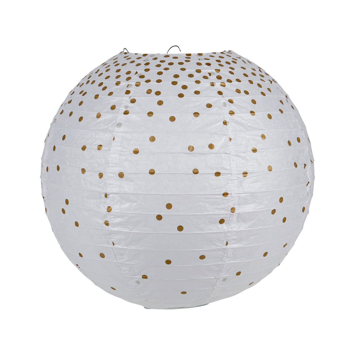 Abat-jour Pois dorés Blanc