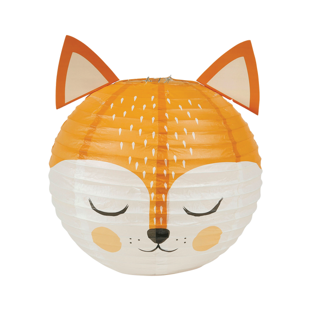 Abat-jour RENARD coloris orange 21 x 35 cm