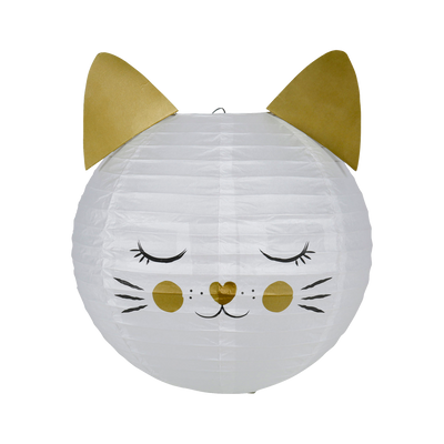 Abat-jour Chat love Blanc