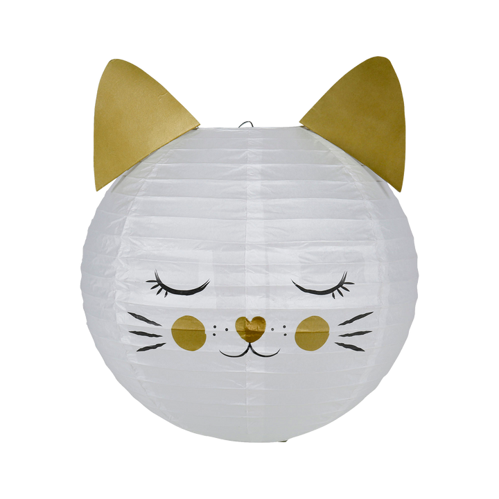 Abat-jour Chat love Blanc