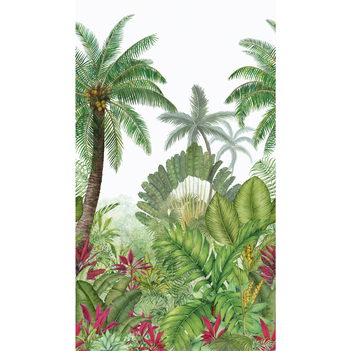 Papier peint panoramique L Margarita Multicolore