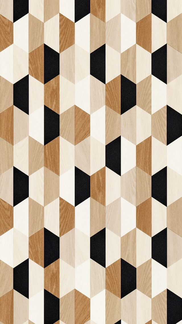 Papier peint intissé FREERIK coloris noir