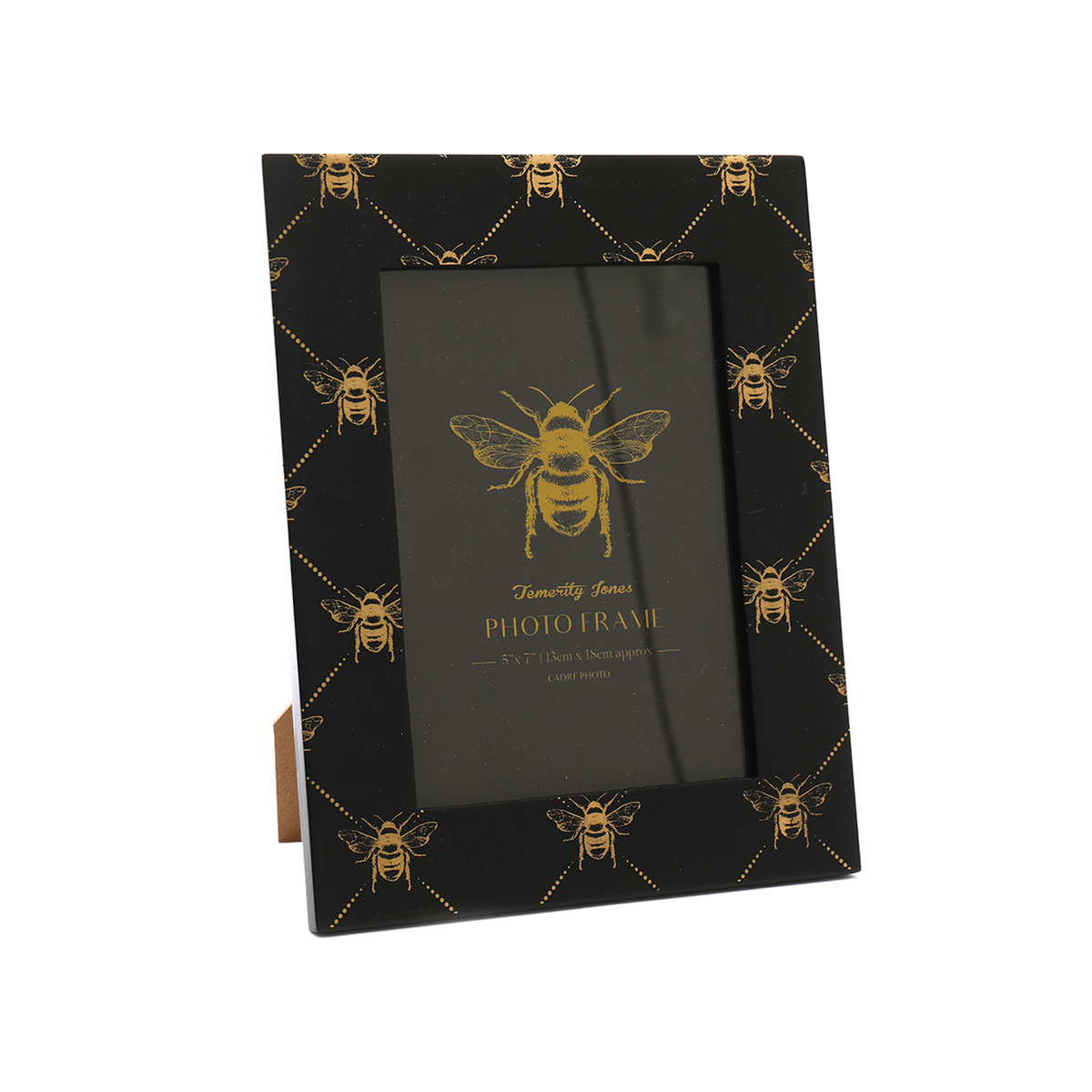 Cadre photo Abeille Noir et or