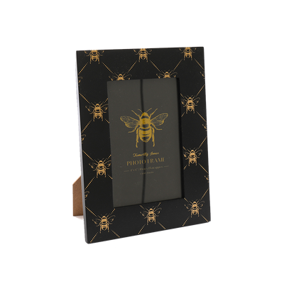 Cadre photo Abeille Noir et or